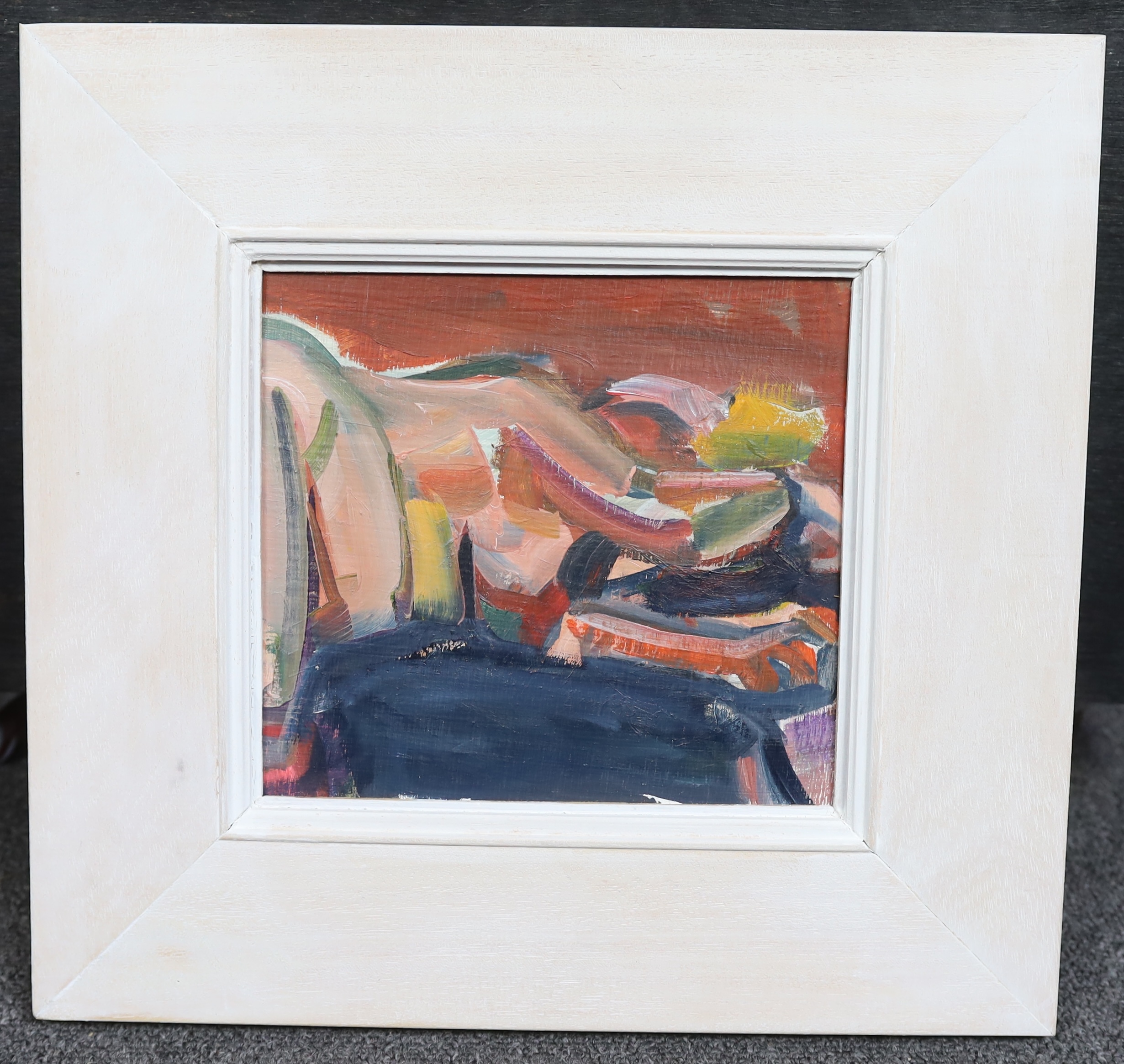 John Pegg (b.1949), oil on board, 'Rogue', signed and titled verso, 17 x 18.5cm